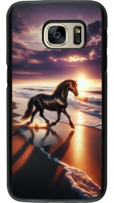 Samsung Galaxy S7 Case Hülle - Pferd majestätisch Strand