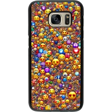 Samsung Galaxy S7 Case Hülle - Emoji gemischt