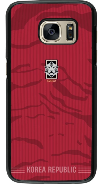 Samsung Galaxy S7 Case Hülle - Südkorea 2026 personalisierbares Fussballtrikot