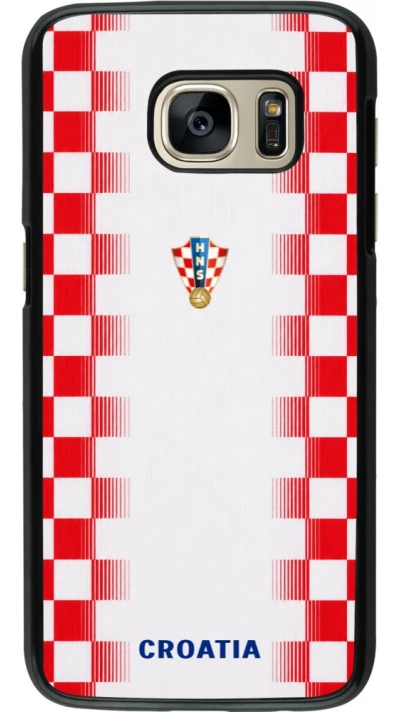 Samsung Galaxy S7 Case Hülle - Kroatien 2026 personalisierbares Fussballtrikot