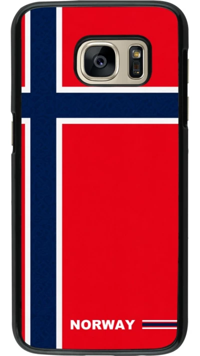 Samsung Galaxy S7 Case Hülle - Norwegen 2026 personalisierbares Fussballtrikot