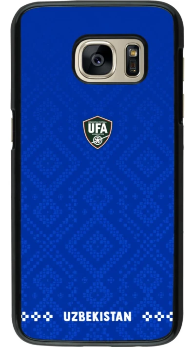 Samsung Galaxy S7 Case Hülle - Usbekistan 2026 personalisierbares Fussballtrikot
