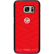 Samsung Galaxy S7 Case Hülle - Tunesien 2026 personalisierbares Fussballtrikot