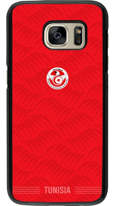 Samsung Galaxy S7 Case Hülle - Tunesien 2026 personalisierbares Fussballtrikot