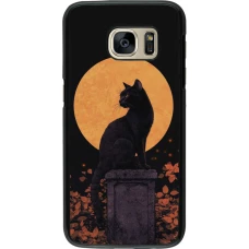 Coque Samsung Galaxy S7 - Halloween 2026 Cat Art Nouveau