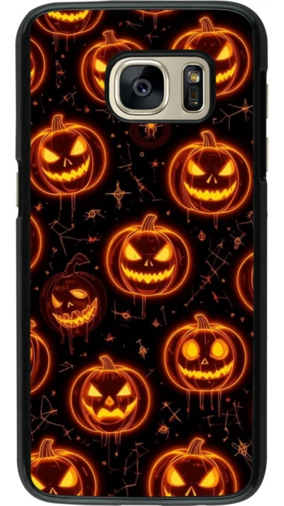 Coque Samsung Galaxy S7 - Halloween 2026 Pattern Pumpkins