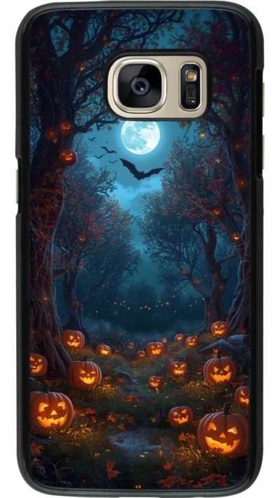 Coque Samsung Galaxy S7 - Halloween 2026 Road of Pumpkins