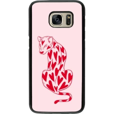 Samsung Galaxy S7 Case Hülle - Leopard with hearts 2026