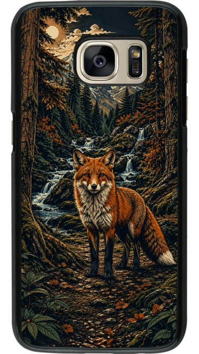 Coque Samsung Galaxy S7 - Linocut Renard