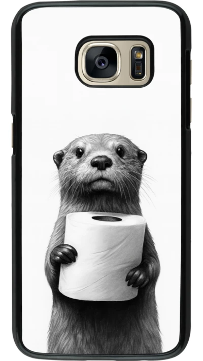 Samsung Galaxy S7 Case Hülle - Otter Toilettenpapier