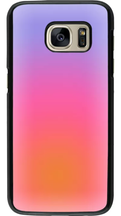 Coque Samsung Galaxy S7 - Orange Pink Blue Gradient