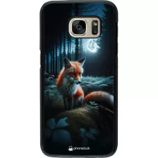 Samsung Galaxy S7 Case Hülle - Fuchs Mond Wald