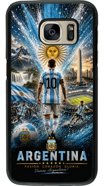 Samsung Galaxy S7 Case Hülle - Fussball Argentinien splash 2026