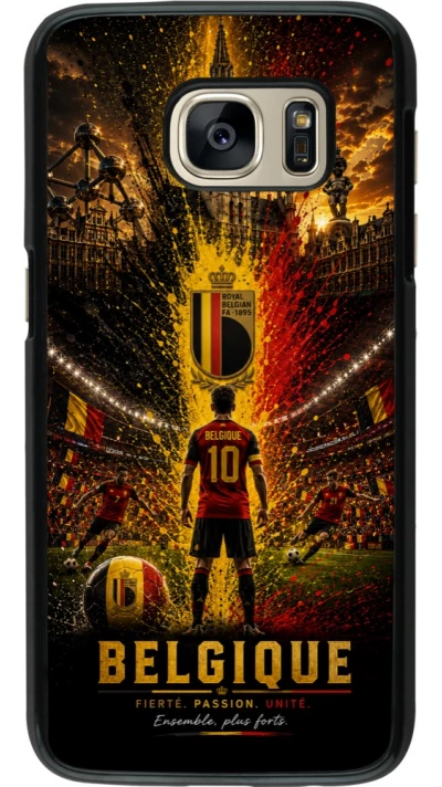 Samsung Galaxy S7 Case Hülle - Fussball Belgien splash 2026