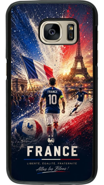 Samsung Galaxy S7 Case Hülle - Fussball Frankreich splash 2026