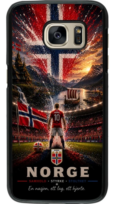 Samsung Galaxy S7 Case Hülle - Fussball Norwegen splash 2026
