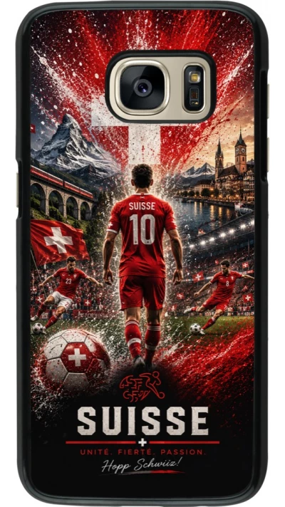 Samsung Galaxy S7 Case Hülle - Fussball Suisse splash 2026