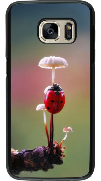 Samsung Galaxy S7 Case Hülle - Ladybird on a mushroom Spring 2026