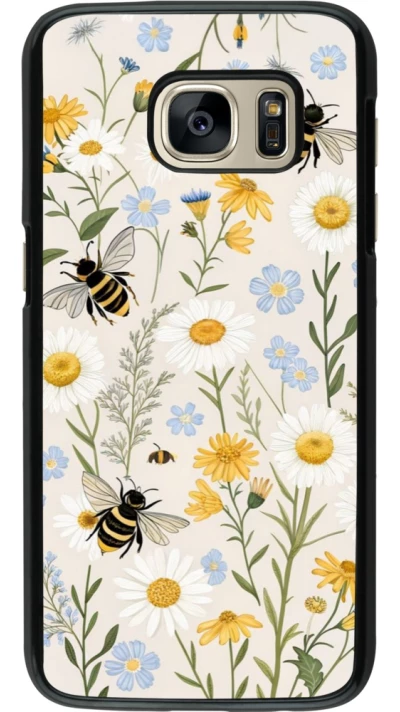 Coque Samsung Galaxy S7 - Pattern bees Spring 2026