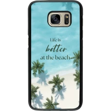 Samsung Galaxy S7 Case Hülle - Summer 2025 Life is better at the beach