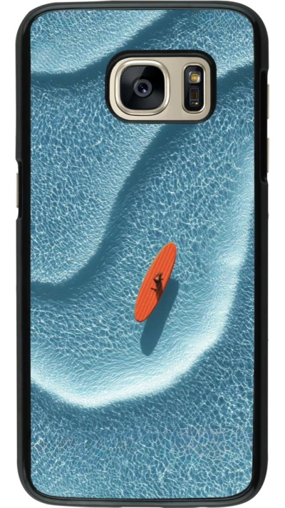 Coque Samsung Galaxy S7 - Orange surf Summer 2026