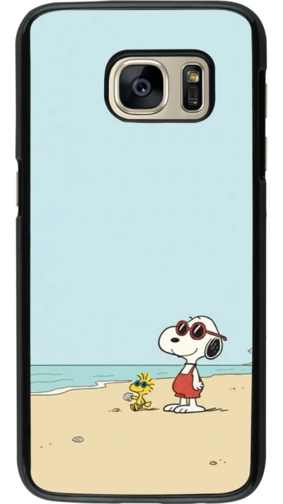 Coque Samsung Galaxy S7 - Snoopy on the beach Summer 2026