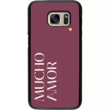 Samsung Galaxy S7 Case Hülle - Valentine 2024 mucho amor rosado