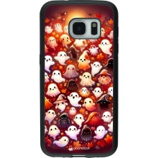 Samsung Galaxy S7 Case Hülle - Silikon schwarz Gespenster Herbst niedlich