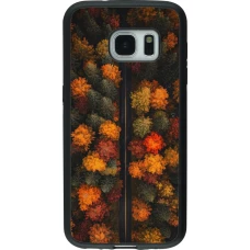 Coque Samsung Galaxy S7 - Silicone rigide noir Autumn 26 Road in autumn