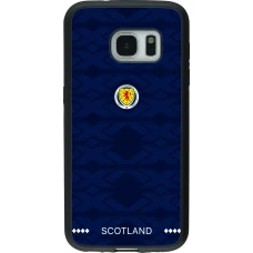 Coque Samsung Galaxy S7 - Silicone rigide noir Maillot de football Ecosse 2026 personnalisable