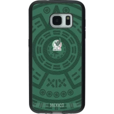 Samsung Galaxy S7 Case Hülle - Silikon schwarz Mexiko 2026 personalisierbares Fussballtrikot