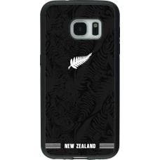 Samsung Galaxy S7 Case Hülle - Silikon schwarz Neuseeland 2026 personalisierbares Fussballtrikot
