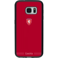 Samsung Galaxy S7 Case Hülle - Silikon schwarz Tschechische Republik 2026 personalisierbares Fussballtrikot