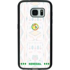 Samsung Galaxy S7 Case Hülle - Silikon schwarz Senegal 2026 personalisierbares Fussballtrikot