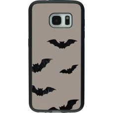 Coque Samsung Galaxy S7 - Silicone rigide noir Halloween 2026 Bats