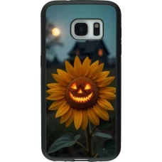 Samsung Galaxy S7 Case Hülle - Silikon schwarz Halloween 2026 Evil Sunflower