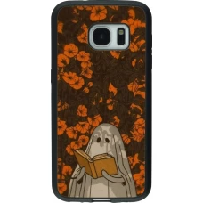 Coque Samsung Galaxy S7 - Silicone rigide noir Halloween 2026 Ghost reading