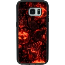 Samsung Galaxy S7 Case Hülle - Silikon schwarz Halloween 2026 Pattern Halloween