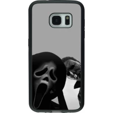 Coque Samsung Galaxy S7 - Silicone rigide noir Halloween 2026 Scream and Michael Myers