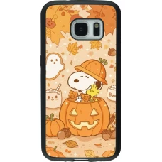 Samsung Galaxy S7 Case Hülle - Silikon schwarz Halloween 2026 Snoopy Halloween