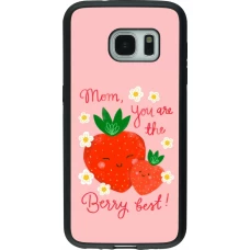 Samsung Galaxy S7 Case Hülle - Silikon schwarz Mom 2026 Berry best