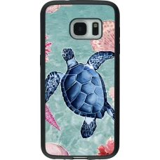 Coque Samsung Galaxy S7 - Silicone rigide noir Preppy Turtle