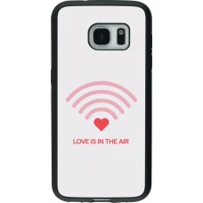 Samsung Galaxy S7 Case Hülle - Silikon schwarz Saint Valentines Day 26 Love is in the air