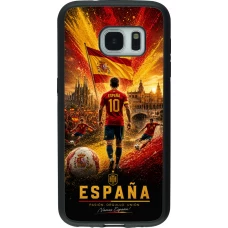 Samsung Galaxy S7 Case Hülle - Silikon schwarz Fussball Espanien splash 2026