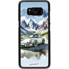 Samsung Galaxy S8 Case Hülle - Porsche 911 Berg Aquarell