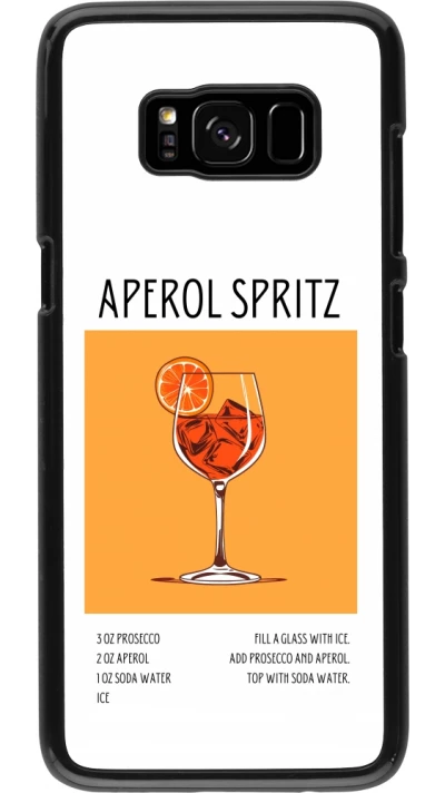 Samsung Galaxy S8 Case Hülle - Cocktail Rezept Aperol Spritz