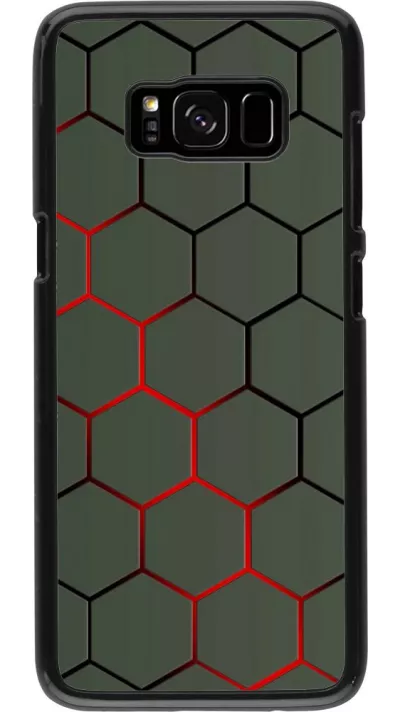 Coque Samsung Galaxy S8 - Geometric Line red