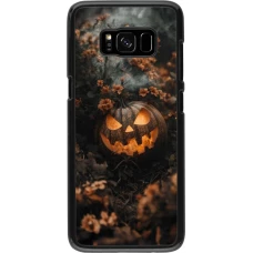 Samsung Galaxy S8 Case Hülle - Halloween 2025 Pumpkin with flowers