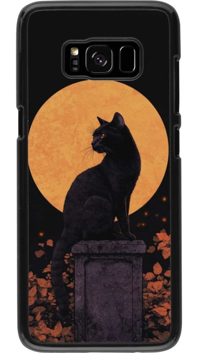 Coque Samsung Galaxy S8 - Halloween 2026 Cat Art Nouveau