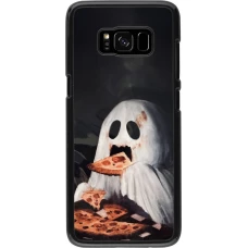 Coque Samsung Galaxy S8 - Halloween 2026 Ghost eating pizza